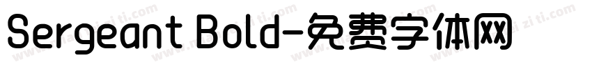 Sergeant Bold字体转换